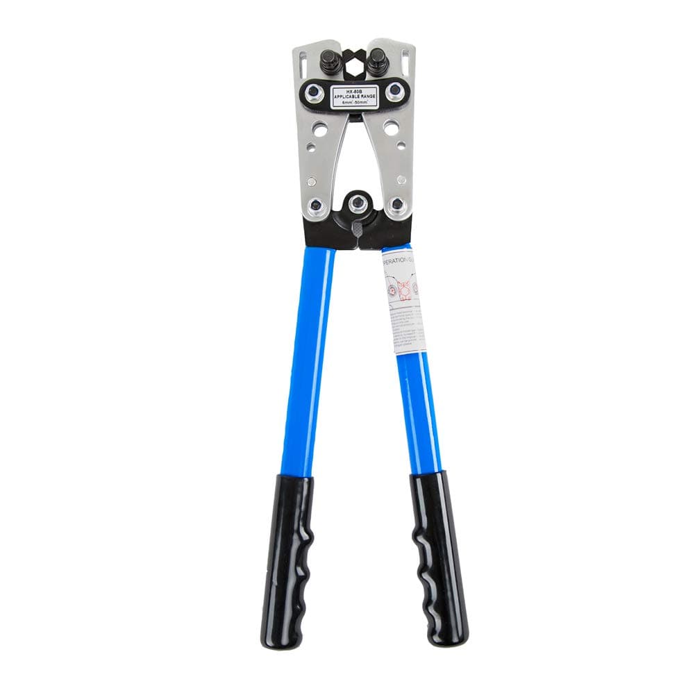 HomeGoal Wire Crimper Crimping Tool Cable Lug Crimper Ratchet Wire Crimping Pliers for 10, 8, 6,4, 2 and 1/0 AWG Wire Cable Cutting and Crimping