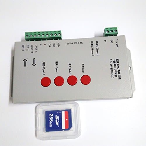 T1000s Sd Card Ws2801 Ws2811 Ws2812b Lpd6803 Led 2048 Pixels Controller Dc5~24v T-1000s Rgb Controller