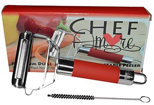 Zoodles Maker | Julienne Peeler Slicer For Vegetables Potato Carrot Butternut Squash Zucchini Noodle Fruit Cheese | Kitchen Veggie Pealer and Zoodler With Comfortable Handle To Julienne Vegetables