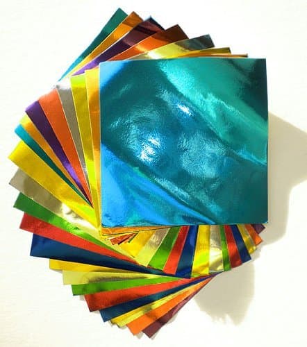 Origami Paper- 24 Foil Color Sheets 3-7/8 Inch (10cm) Square