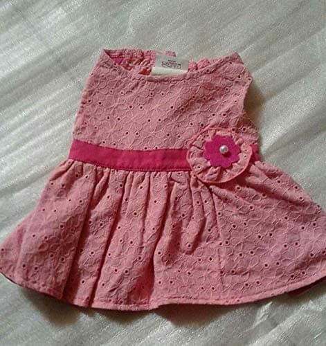 Martha Stewart Pets Pink Layered Eyelit Dog Dress~Small~