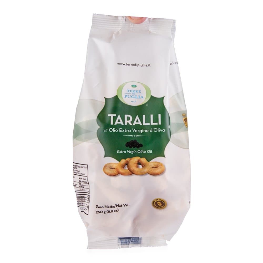 Taralli by Terre di Puglia - with Extra Virgin Olive Oil (8.8 ounce)