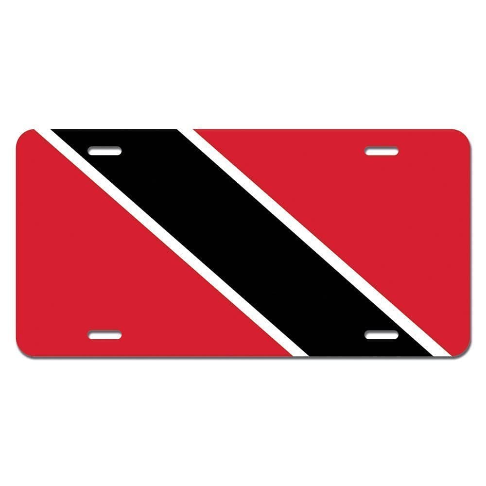 Trinidad and Tobago Flag Custom Metal Auto License Plate Frame Car Tag Holder Tag 6" X 12"(New)
