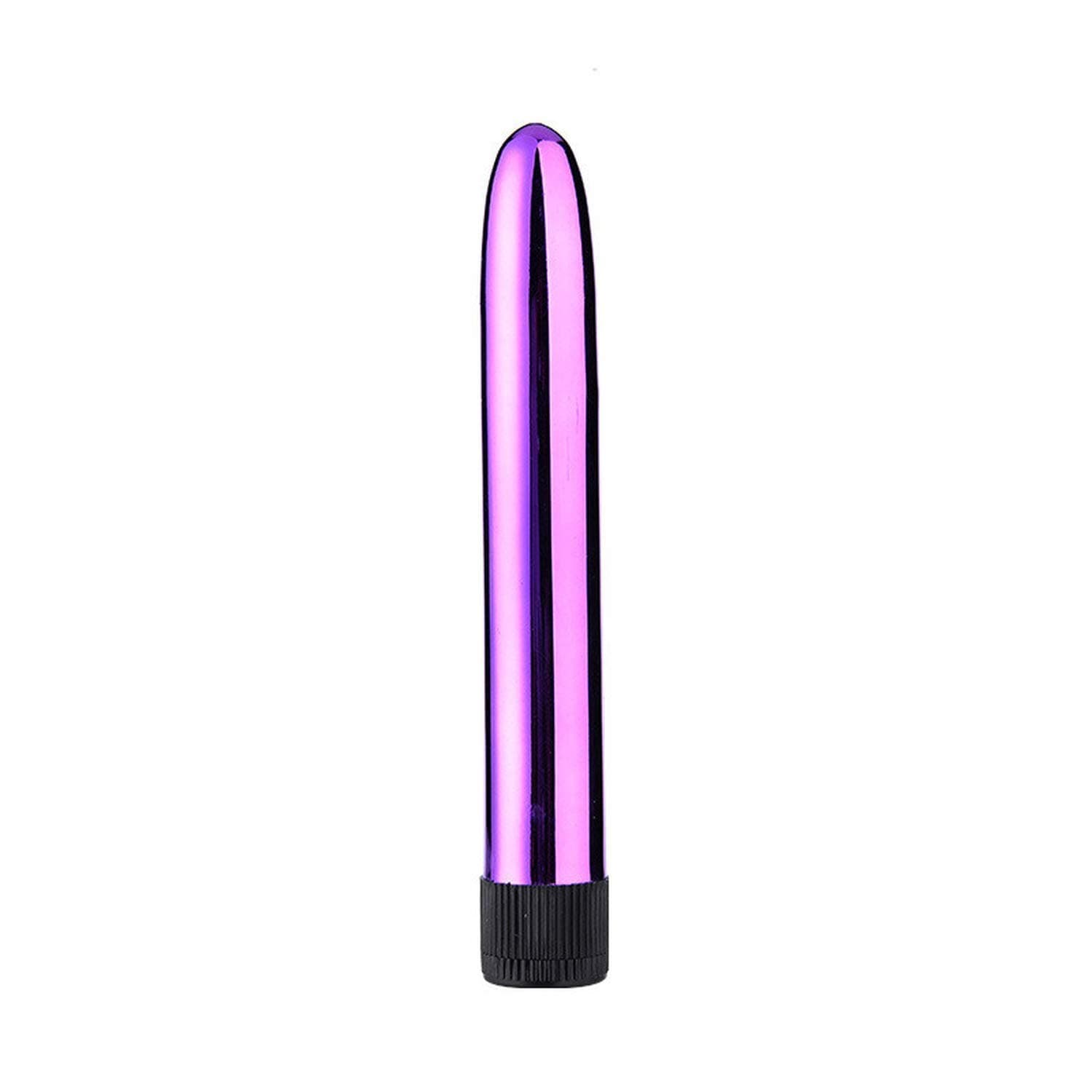 BYUHF Shoe Vibbrantors 7 Inch Mini Metal Vibbrantor Massage Stick Couple AV Vibbrantors Adults Woman Toys for Sex Silver,Purple