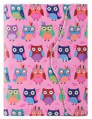 TALLON A6 OWL INDEX ORGANISER DIARY PLANNER ADDICT DAY A PAGE MAGNETIC CLIP FREE PEN - 2096 PINK