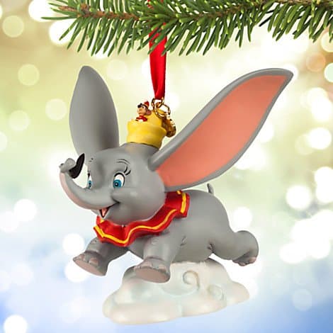 Disney Store 2015 Sketchbook Dumbo & Timothy Christmas Ornament
