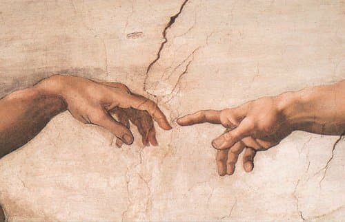 Leonardo Da Vinci - Creation Hands - MAXI LAMINATED/ENCAPSULATED POSTER - Measures approx. 36 x 24 inches (91.5 x 61cm)