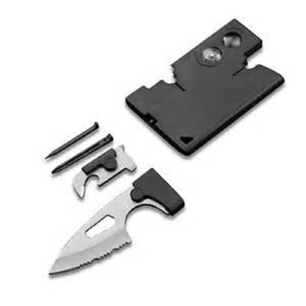 Multi-Purpose Credit Card Tool 10 in 1 - Best Quality Pocket Tool - Durable Credit Card Companion - Perfect Tactical Credit Card Size Ultimate Survival Tool Set - Serves as Emergency Survival Tool-1Pk