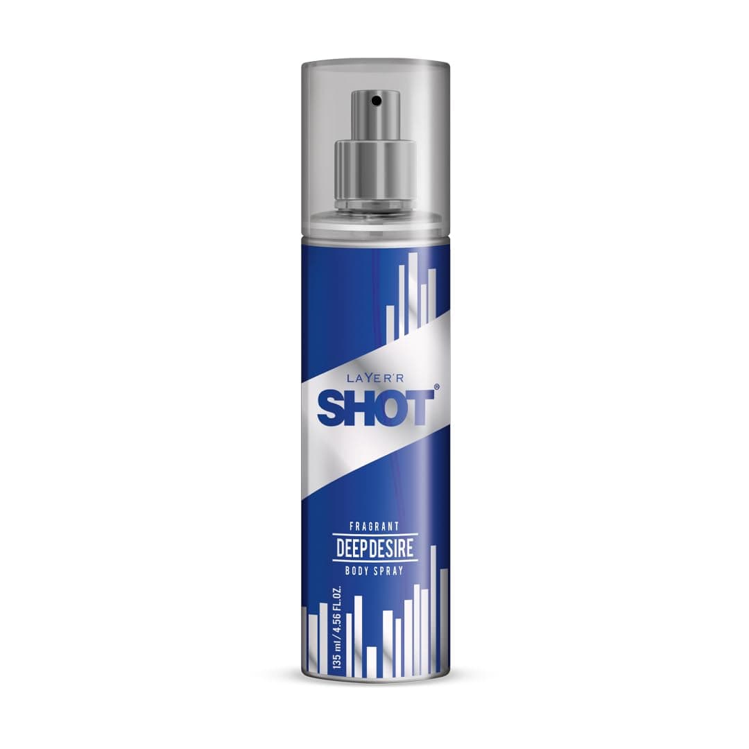Shot Deep Desire Deodorant Spray For Men- 135 ml | Long-Lasting Premium Fragrance With Masculine Scent | All-Day Freshness | Perfect For Every Occasion | Gift For Men