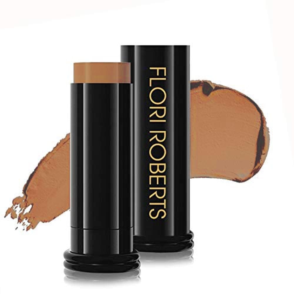Base Strokes Crème Foundation Stick , Full Coverage for Women of Color or Deeper Skin Tones, Long Lasting Makeup, Natural Finish, Complexion Concealer & Corrector