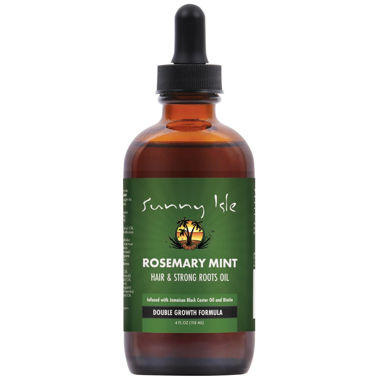 Rosemary Mint Hair and Strong Roots Oil 118 mL | Infused with Biotin & Jamaican Black Castor Oil | Strengthen and Nourish Hair Follicles | Dry Scalp, Split Ends