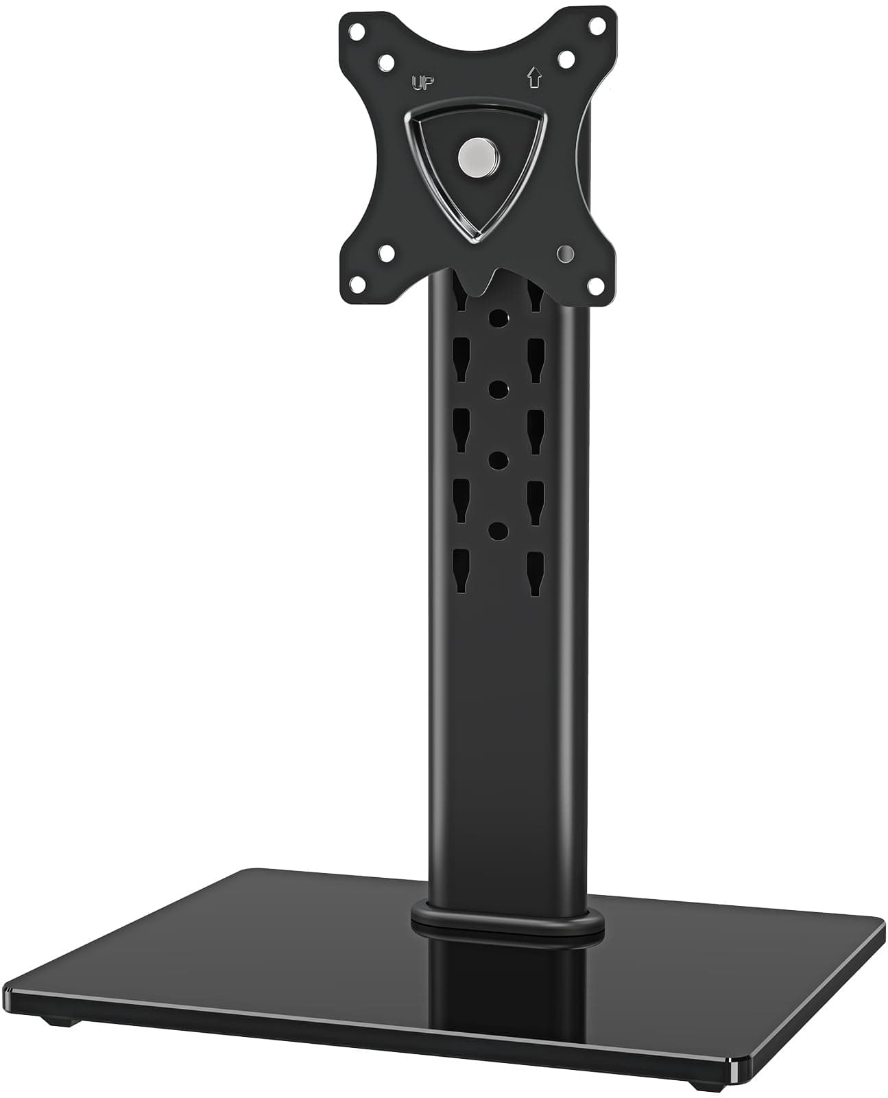Monitor Stand for Desk, Freestanding Monitor Mount Fits 13-32 inch Screen up to 17.6 lbs, Screen Stand with Swivel, Height, Rotation Adjustment, VESA Mount 100 x 100mm, 75 x 75mm