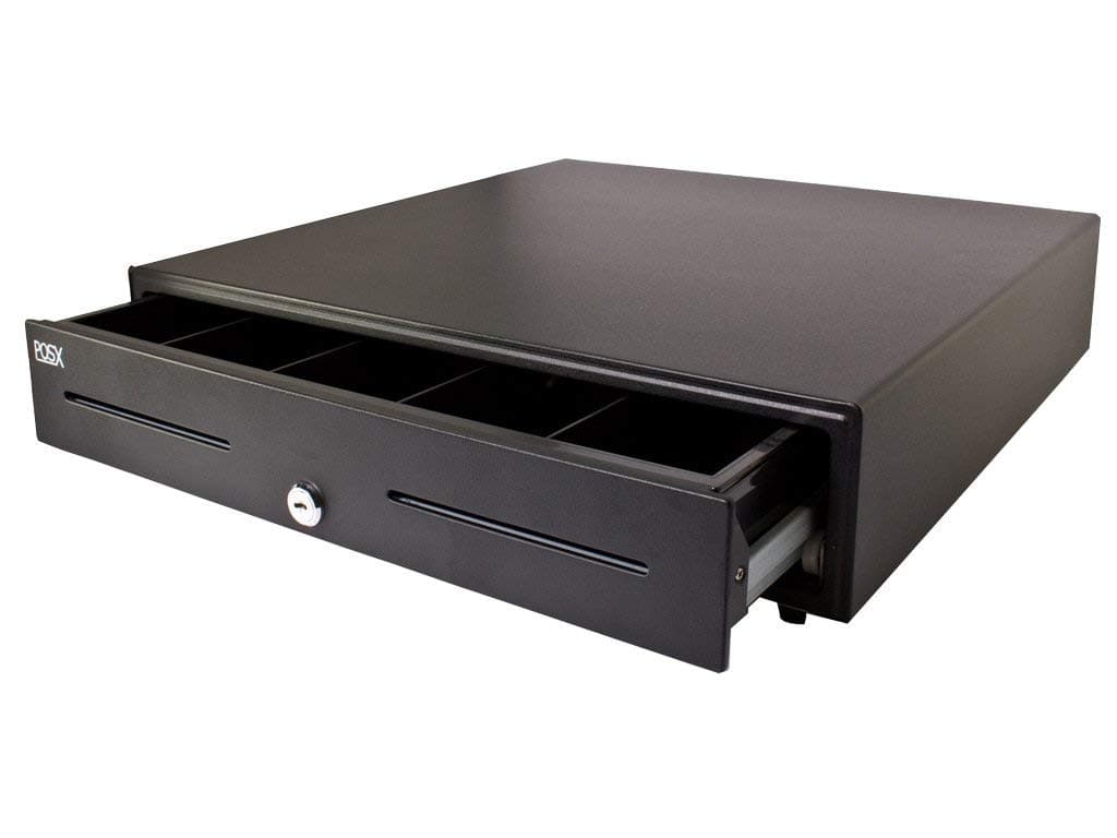Posiflex ION-C16A-1B Steel Ion Cash Drawer, 16 x 16 Size, Black Front