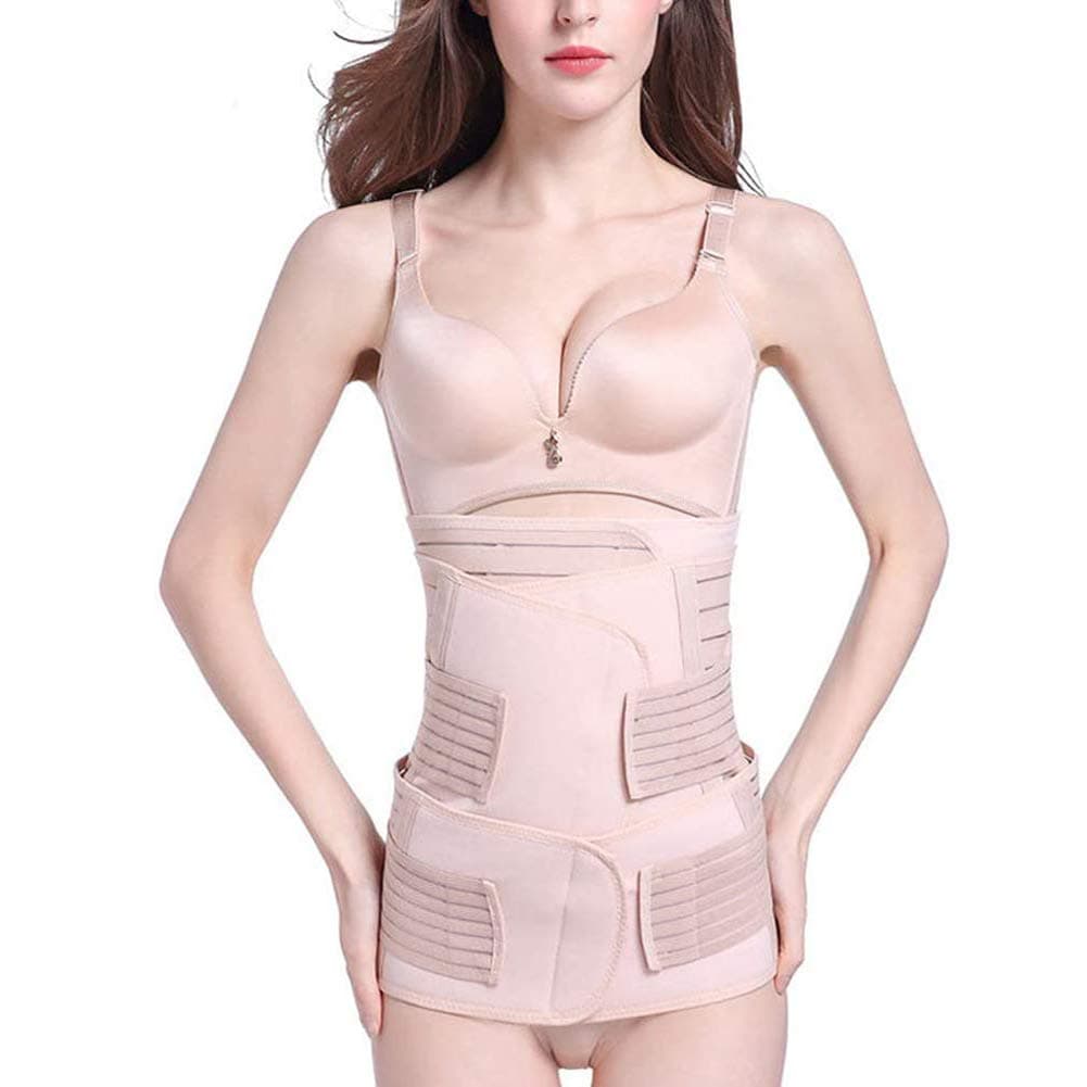 Postpartum Belt 3 in 1- Girdle Post Belly Belt After Birth Belly Band Postpartum Support C-Section Recovery Belt Women Waist Pelvis(Medium)