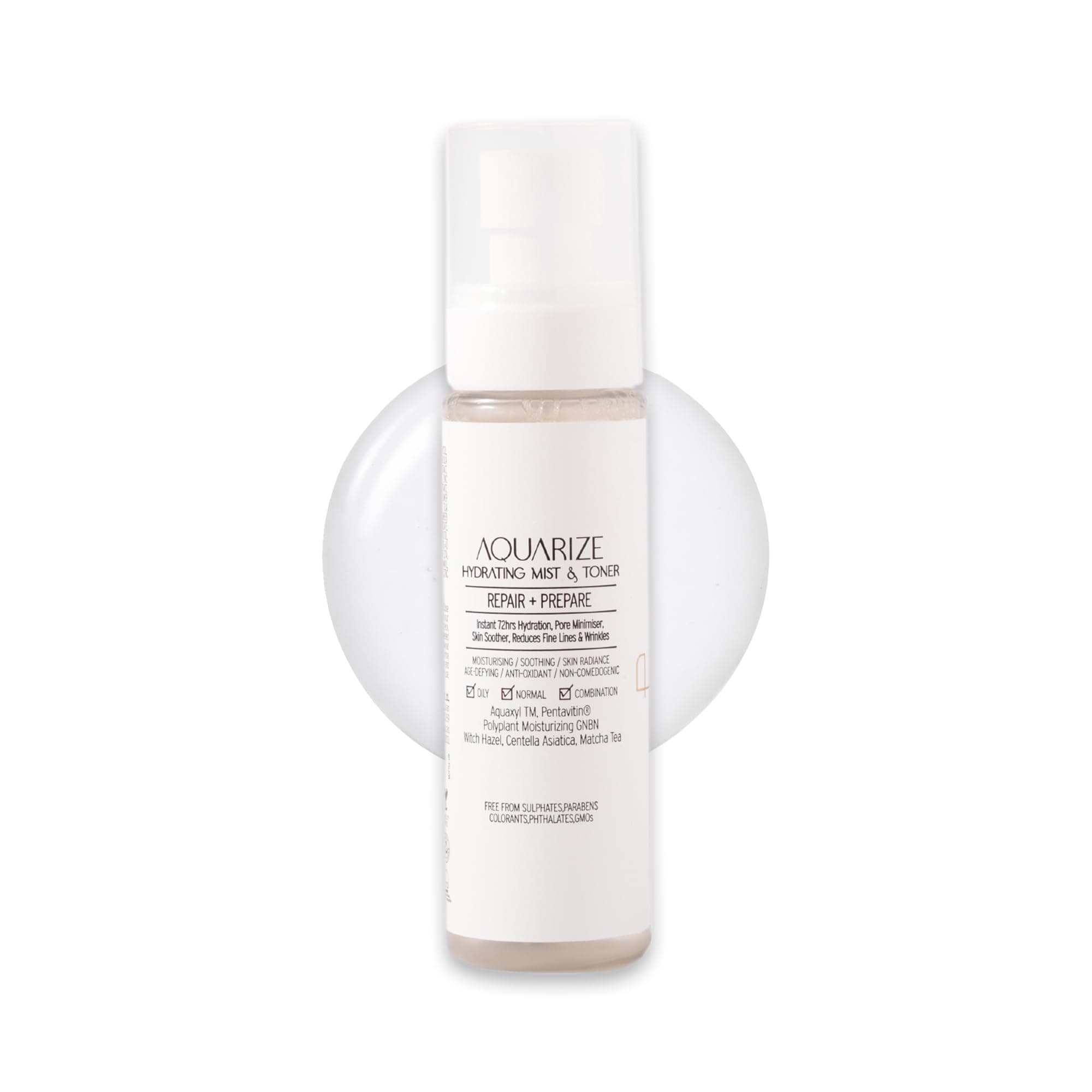 Personal Touch Aquarize Hydrating Toner & Face Mist with Hyaluronic Acid & Aquaxyl | 72 Hours Hydration | Strengthens Skin Barrier | Pore Refining & Oil Balancing | All Skin Types | 100 ml