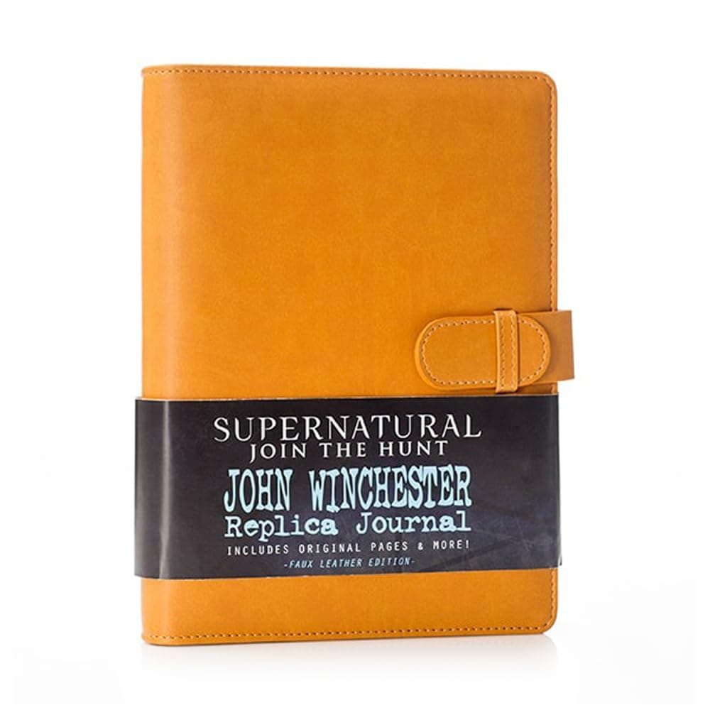 CON*QUEST Supernatural John Winchester's Journal, Official Replica From Supernatural, Biggerson's Turducken Ad, Mystery Spot Brochure and 5 News Articles
