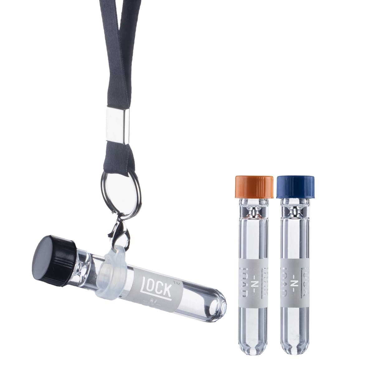 AirWalker Pre-Rolled Glass Cone | Reusable Glass Chillum | Lanyard Included | 73mm Length, 12mm Diameter | 3-Pack