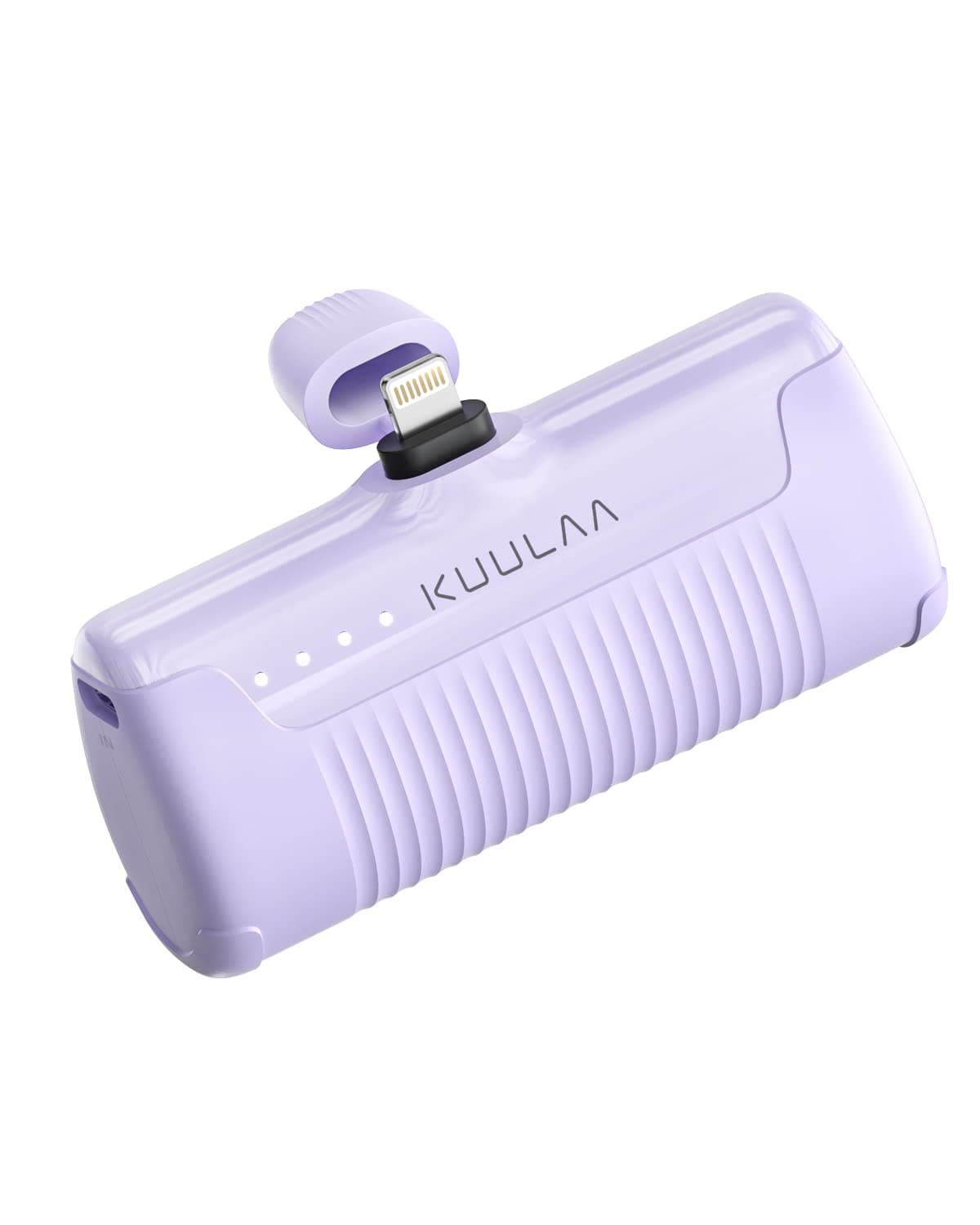 Kuulaa Portable Charger iPhone 4500mAh Mini Power Bank,Cute Battery Pack Backup Charger Travel Compatible with iPhone 14/13/12/11/XS/XR/Airpods (Purple)