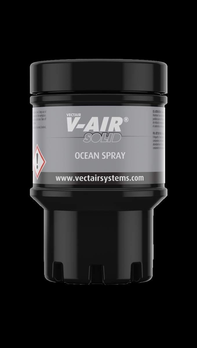 V-Solid Mint V-Air Solid Multi-Phasing Air Freshener - Cool Mint, Case of 6