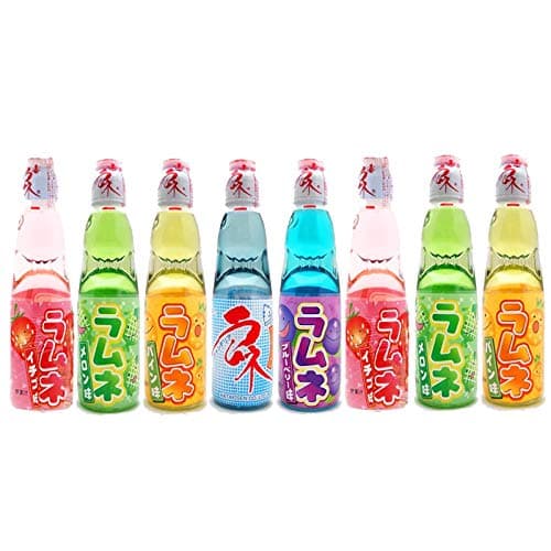 Hatakosen Ramune Soda (Fruity Gift Set) 200ml (8 Bottles)