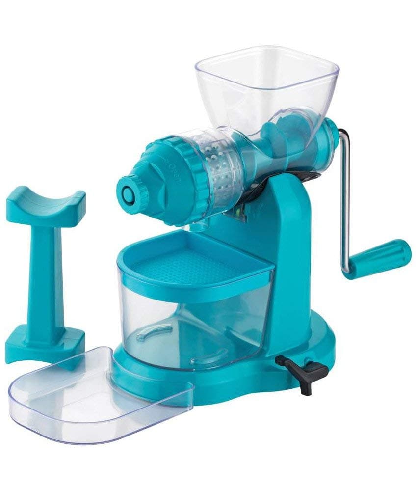 Machak Classic Unbreakble Fruit Juicer With Steel Handle & Vaccum Base (Blue)