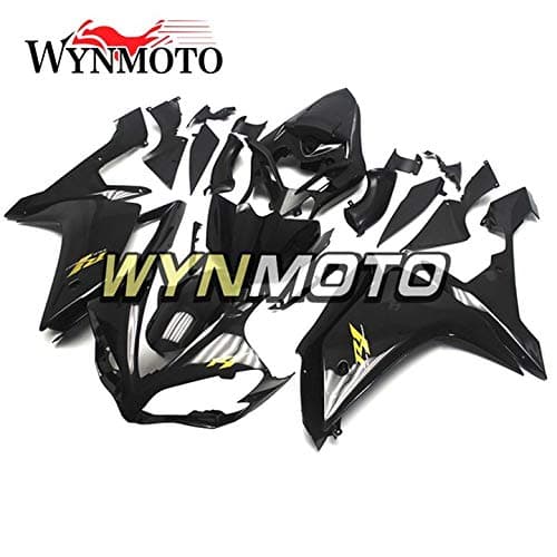 Ceramicszb Full YZF Shinny Black With Gold Decals New Cowlings Fairing Kits For Yamaha R1 YZF1000 R1 2007 2008 Body Kit