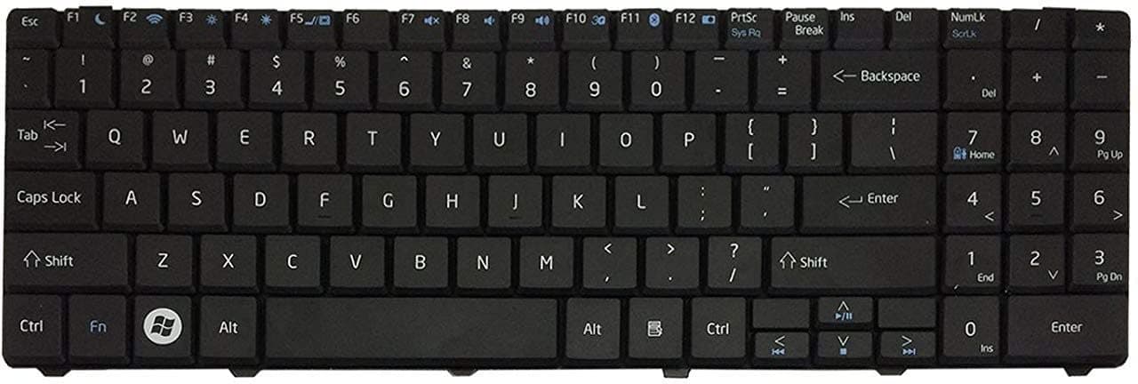 TechSonic Laptop Keyboard for HCL 1015 MSI CR640 CX640 CX640-32312G50SX CX640-72632G50SXUS