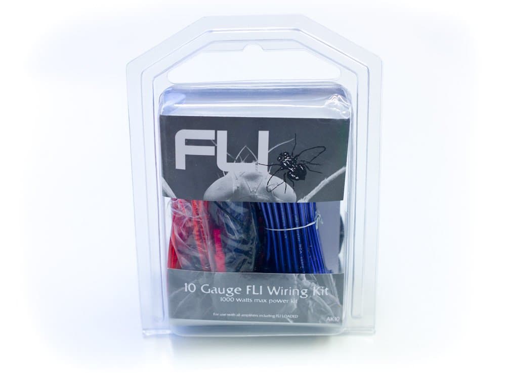 FLI Audio AK10 10 AWG Gauge 1000w 1000 Watts Car Amp Amplifier Wiring Kit