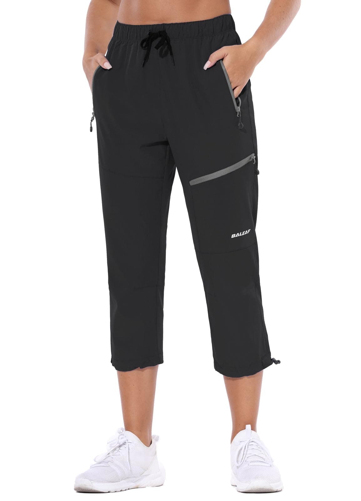 baleafWomen's Hiking Pants Quick Dry Lightweight Water Resistant Elastic Waist Cargo Pants for All Seasons