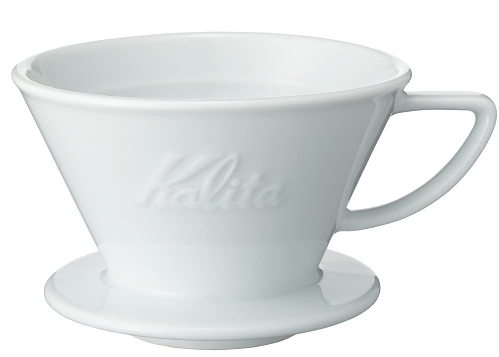 Carita Kalita Ceramic Coffee Dripper Hasamiyaki, For 2 to 4 People, Wave Series, Ceramic, Made in Japan, #02135, Drip Equipment, #02135, For 2 People, 2 Cups, 4 Cups, Porcelain, Stylish, Camping,