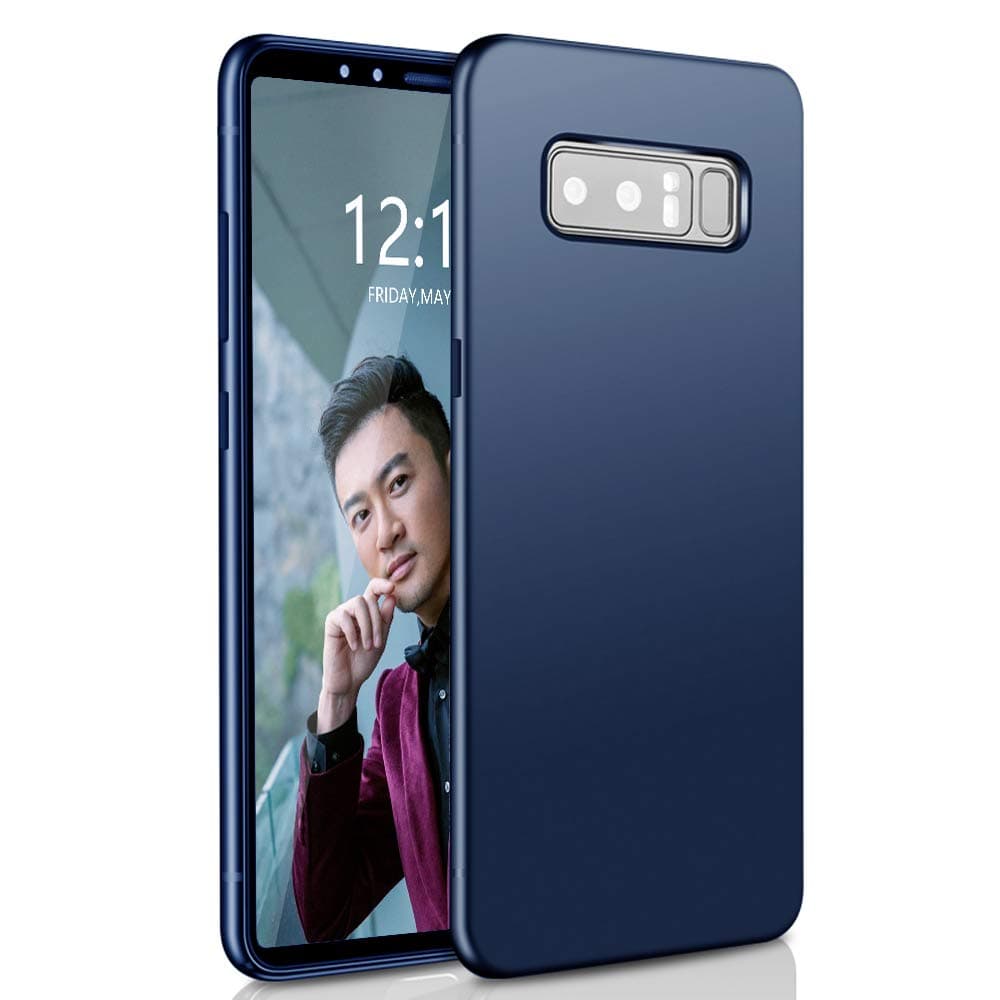 Samsung Galaxy Note 8 Case Anti-Scratch Lightweight Thin Slim Flexible Soft TPU Protective Case Cover for Galaxy Note 8 (Navy Blue)