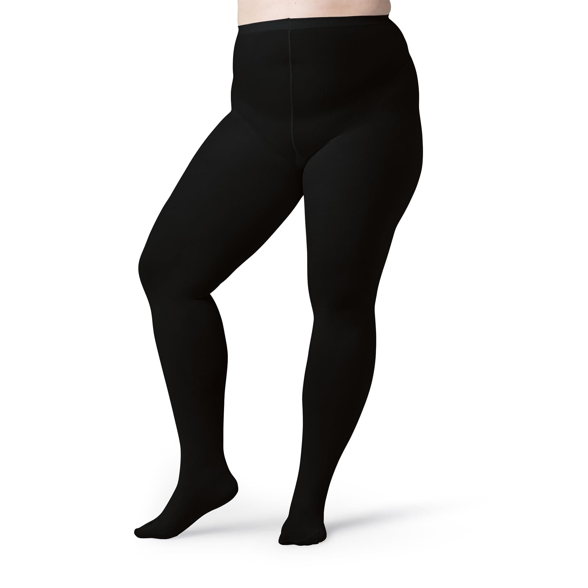 Plus Size Tights for Women 60D Opaque Curvy Nylons Stockings 1-2 Pair Colored and black 1X 2X 3X 4X 5X 6X 7X