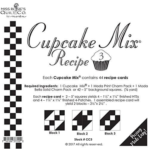 Moda Cupcake Mix Recipe Foundation Paper Pattern Pad #3