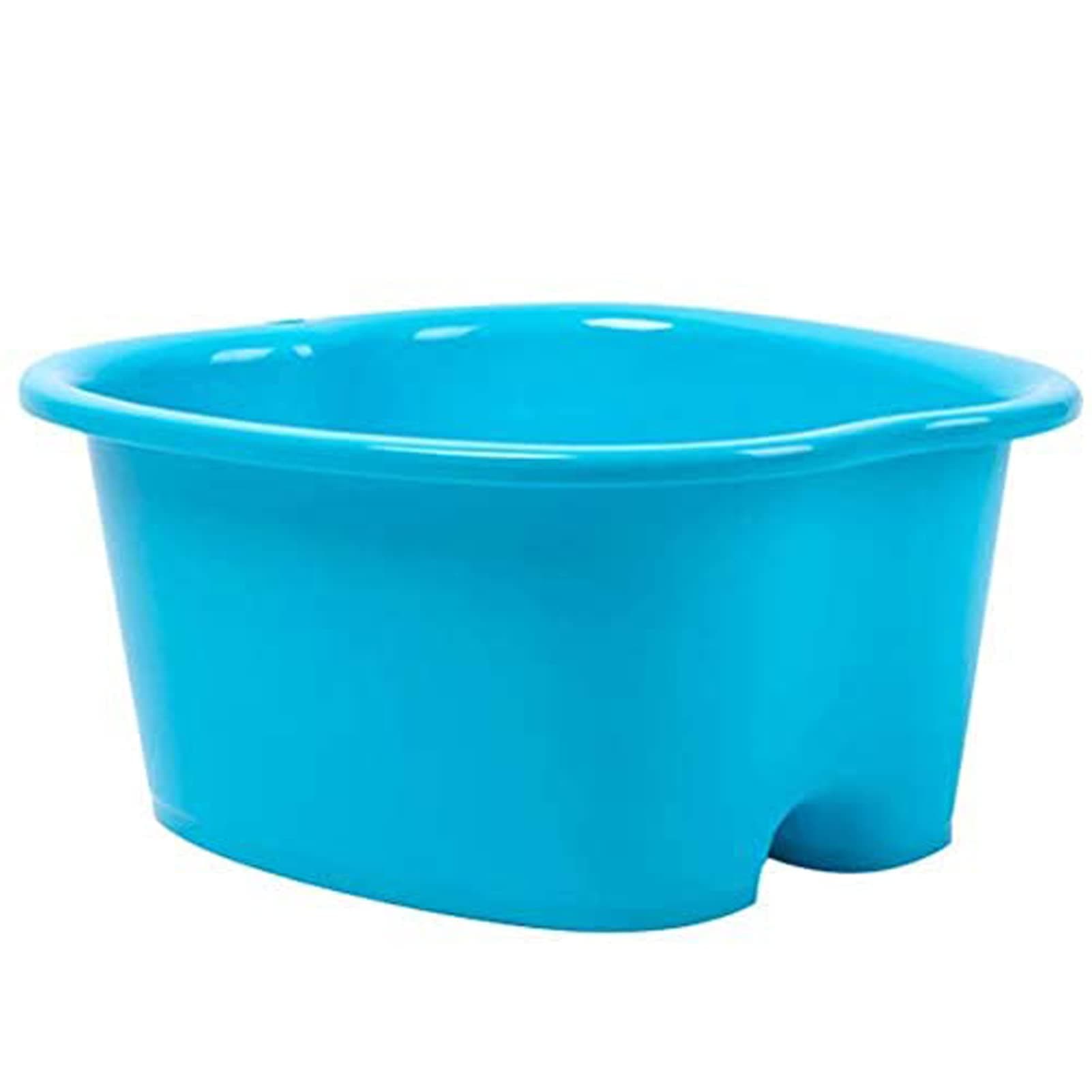 Foot Soaking Bath Basin, Extra Large Foot Soak Bath Tub, Large Foot Bath Tub, Foot Wash Basin Foot Bucket Foot Soaking Tub, Thick Sturdy Plastic Foot Basin for Pedicure and Massage (Blue, 1 PCS)