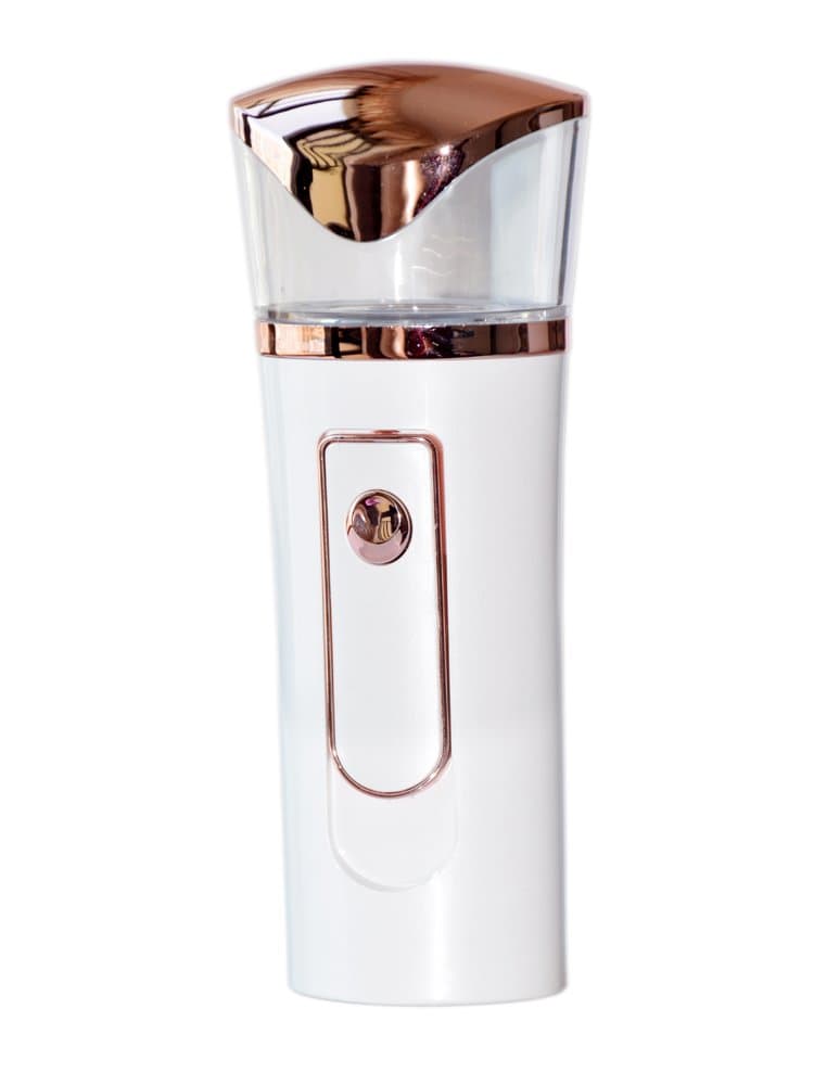 Jinkailing Nano Sprayer Lonic Facial Steamer Portable Handy Nano Moisture Sprayer Cool Mist Facial Mister with 2000mAh Power Bank USB Rechargeable Mini Beauty Skin Care Instrument (White)