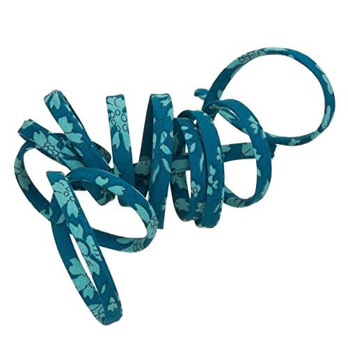 Liberty of London Teal Capel D Print 4mm Ribbon Cord 1m