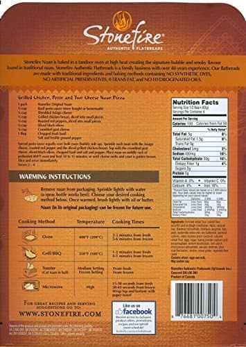 Original Tandoori Naan, Original (6 pack) by Stonefire