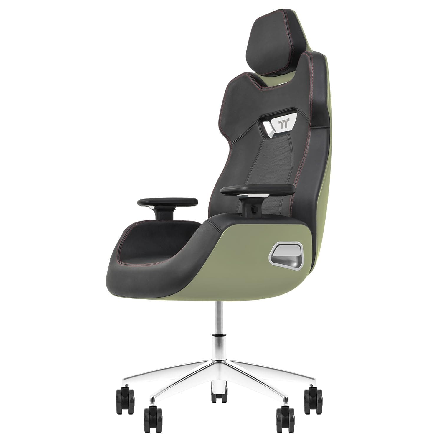 Thermaltake Argent E700 Real Leather Gaming Chair (Matcha Green) Design by Studio F. A. Porsche, GGC-ARG-BMLFDL-01