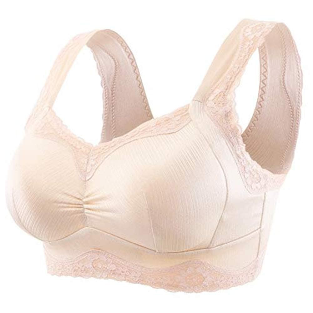KAHIOEPocket Bra with Lighe Silicone Breast Fake Froms Mastectomy Bra Cancer Fill Artificial Boobs