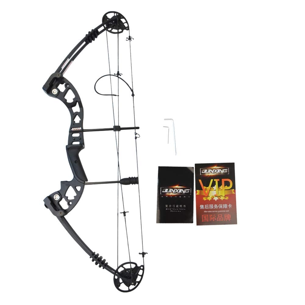 MILAEM Archery Compound Bow Hunting Bow 30-55lbs Adjustable 310FPS with Carbon Arrows Adult Bow Outdoor Shooting Target Practice Right Handed
