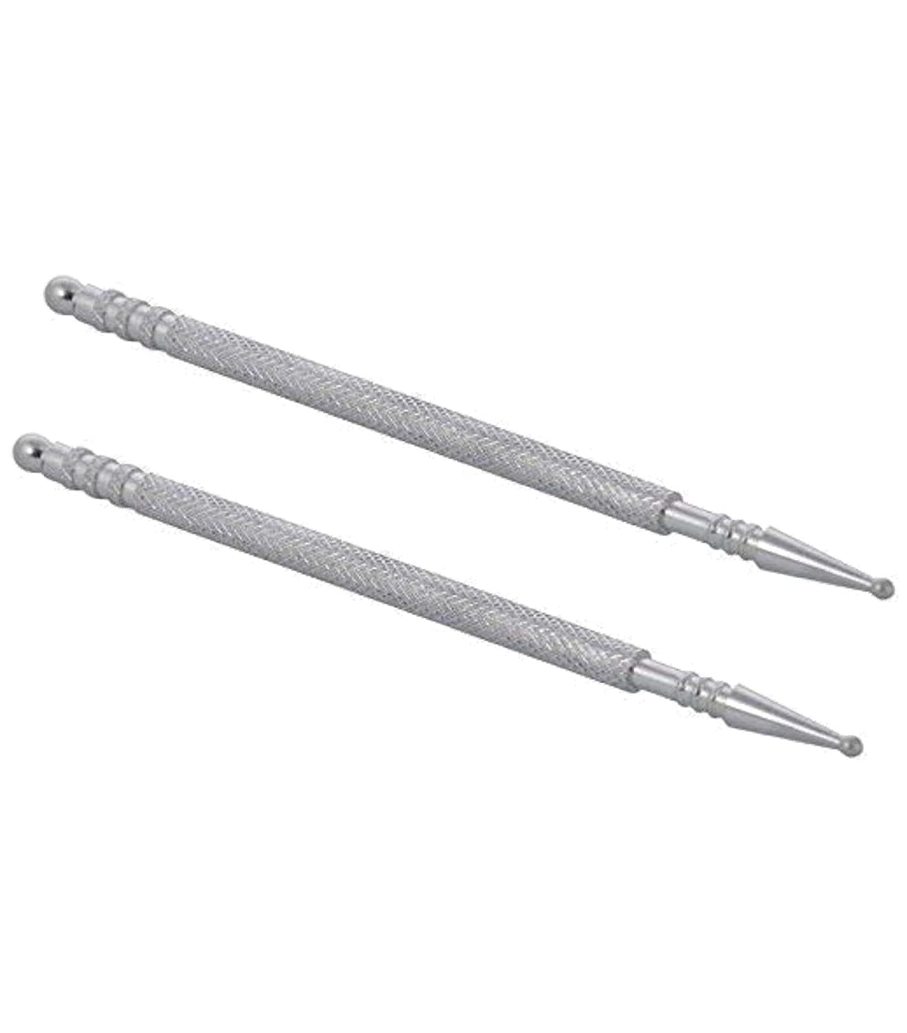 SUJOK Acupressure Steel and Brass Jimmy Set of 2 Pc Sujok Jimmy Kit Finger Care Body Massager