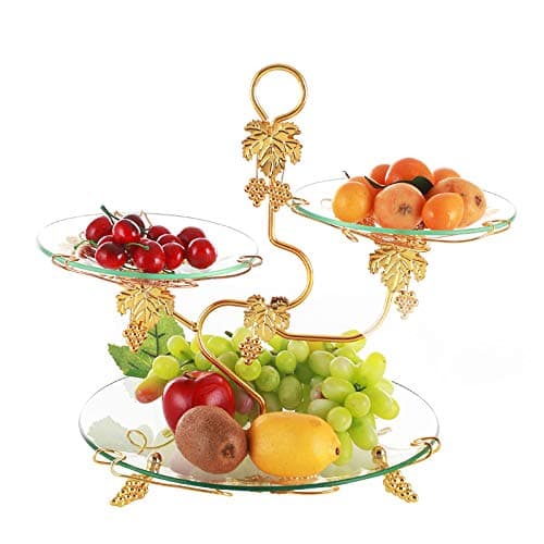 Luxury Home Multi-Layer Fruit Plate Double Fruit Plate Three-Layer Candy Plate