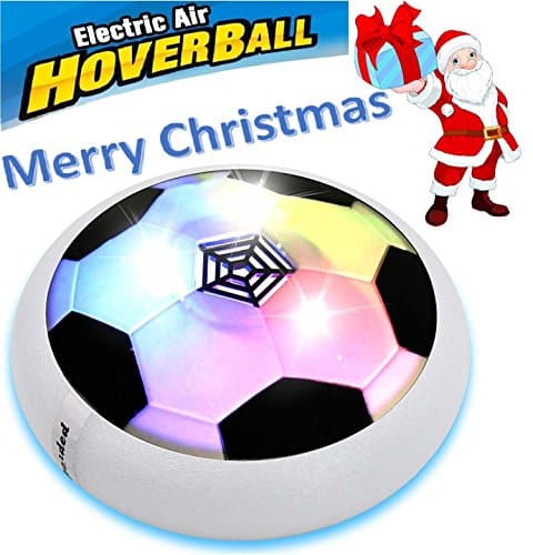 Eternal E1 Air Power Soccer Disk Training Football with Foam Bumpers and Light Up LED Lights Girls Boys Sport Kids Toys Hover Ball Game for Indoor Outdoor
