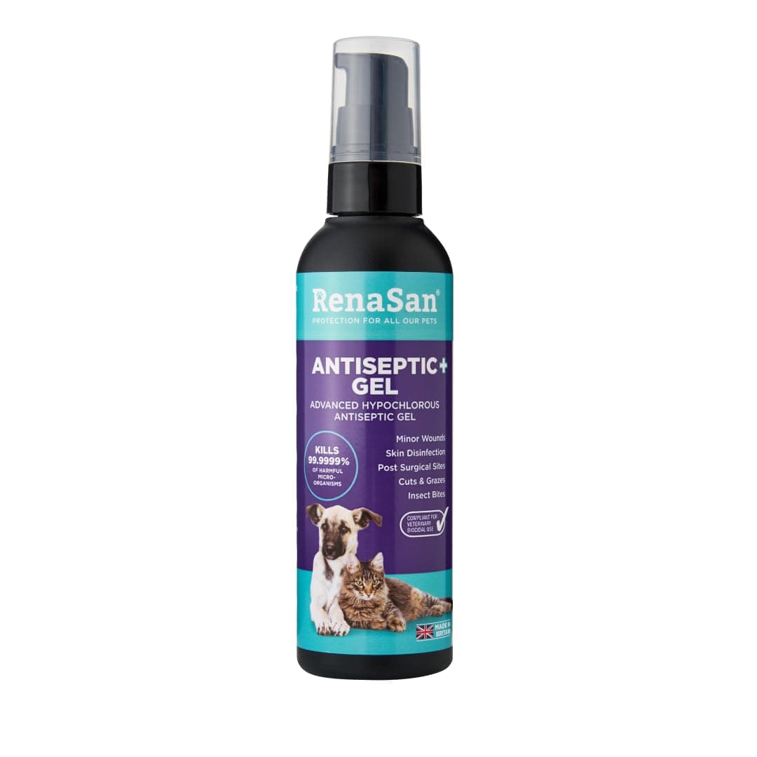 Animal Antiseptic Gel (100ml) – Wound Disinfection, Kills Bacteria & Stops Itching, Veterinary-grade Skin Protection, Alcohol-Free, Non-irritating, for Dogs, Cats & all other animals