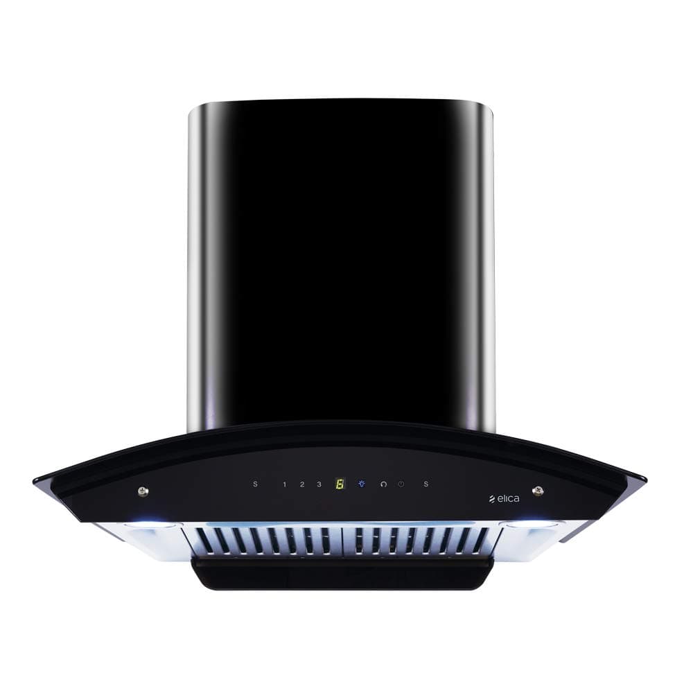 Elica 60 cm 1200 m3/hr Auto Clean Chimney (WD HAC TOUCH BF 60 MS, 2 Baffle Filters, Touch + Motion Sensor Control, Black)