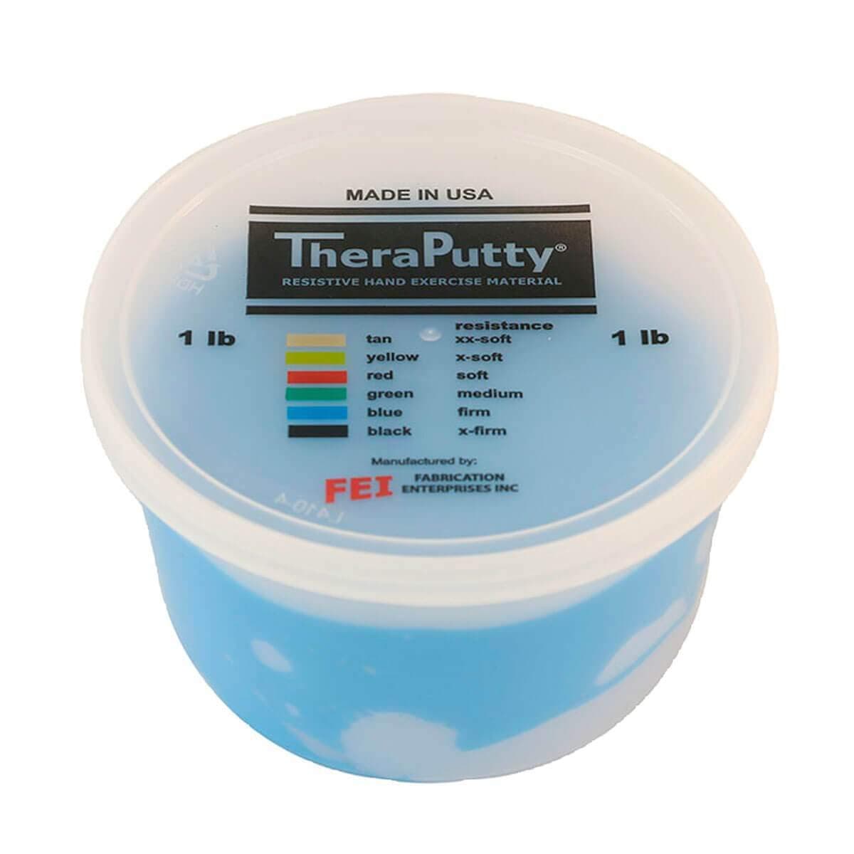 Theraputty Plus Hand Exercise Putty for Rehab, Exercise, Physical and Occupational Therapy, Strengthening, 1 lb Blue Firm