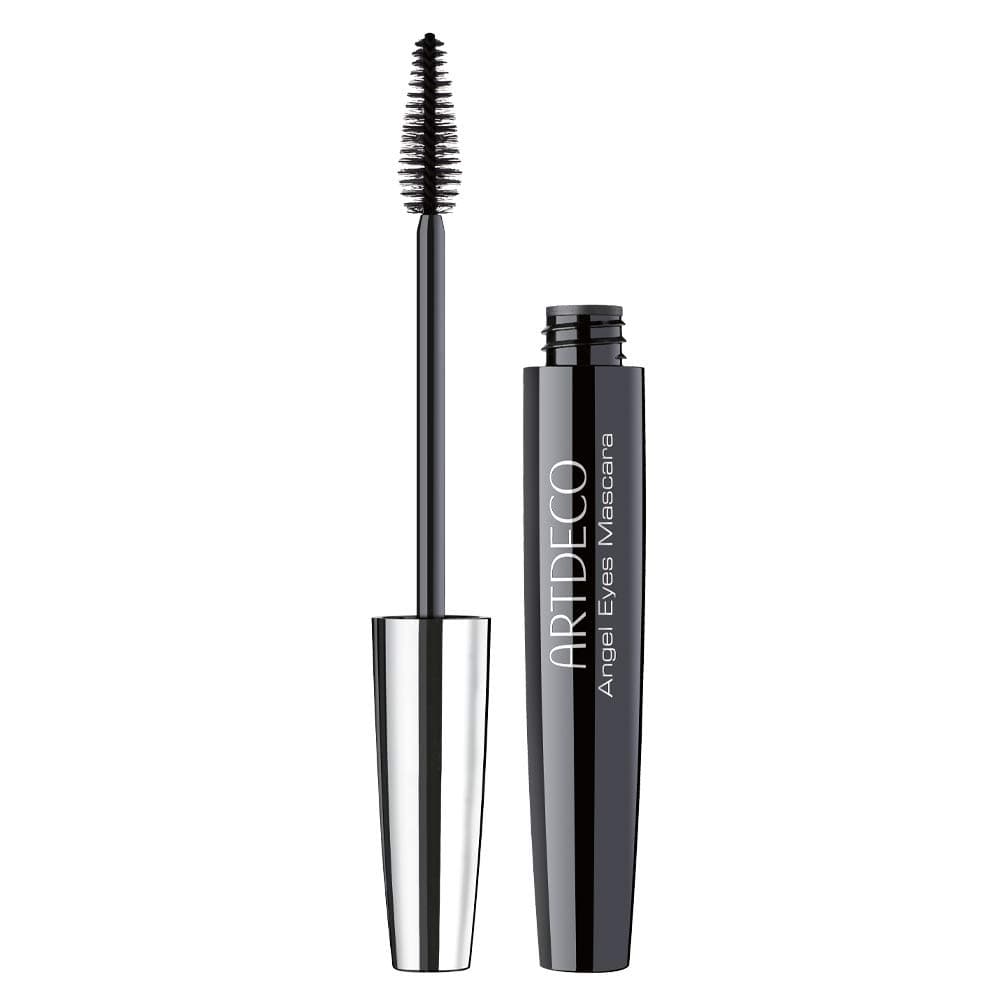 Angel Eyes Mascara – Mascara for larger-looking eyes - fans out lashes - high-tech brush is tightly packed with flexible bristles of all different lengths - vegan eye makeup - 0.35 Fl Oz