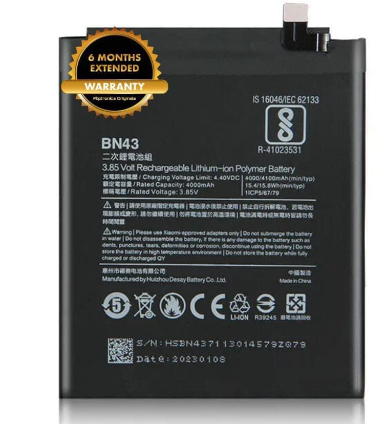 BN43 Battery for Redmi Note 4 Battery with 6 Months Warranty**** (A21)