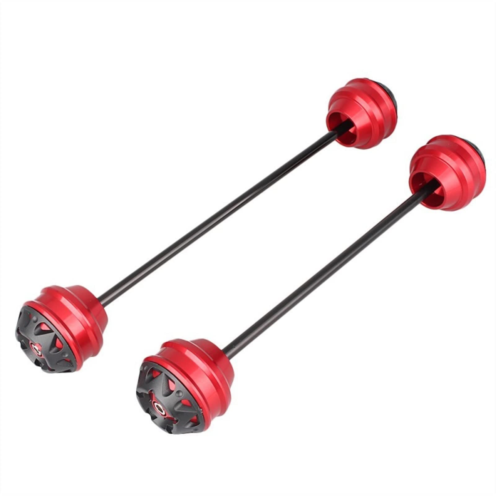 For KAWASAKI Z650 Z900 Z900RS Z750 Z750S Z750R Z 650 750 900 RS Front And Rear Axle Sliders Fork Wheel Protection Crash Pad Kit Decorate (Color : Front-Rear Red)