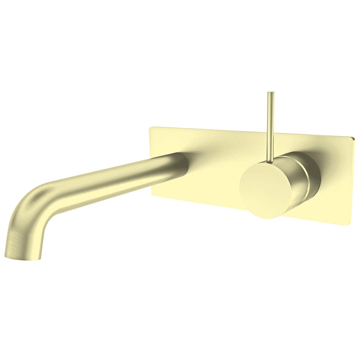 ZUKKI Full Copper Single-Handle Bathroom Fixtures Vanity Sink Faucet Wall Mounted Solid Brass Basin Mixer Taps Sink Mixer Tap Faucet Hot and Cold Spout Sink Rough Valve Polished Brushed Gold